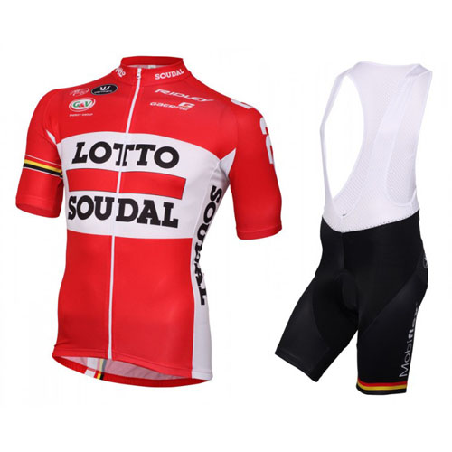 2016 Maillot Lotto Tirantes Mangas Cortas Rojo